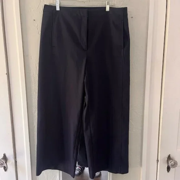 Navy cropped Ann Taylor pants - Picture 3 of 4